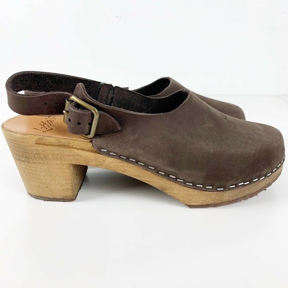 Lotta From Stockholm Shoes - Lotta From Stockholm Dark Brown Eva Slingback Clog